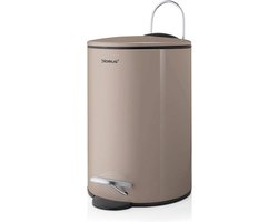 Blomus Pedal Bin, 3 L - Taupe - - TUBO