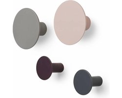 Blomus PONTO Wandhaken - Set van 4 - Multicolor