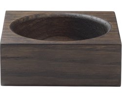 Blomus schaal/bakje 4x10x10cm donker bruin