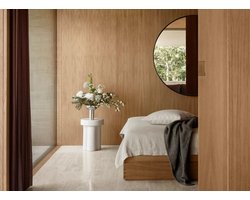 Blomus Toru bijzettafel / kruk H44cm D33cm lily white