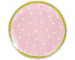 Blond Amsterdam Even Bijkletsen Bord stippen - Ø 22 cm