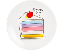 Blond Amsterdam – Even Bijkletsen - Cake Plate Rainbow -18 Cm