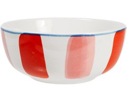 Blond Amsterdam, Even Bijkletsen Every Day Stripes: kom 15 cm roze/rood