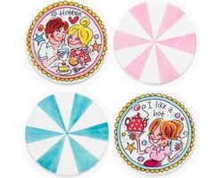 Blond Amsterdam, Even Bijkletsen: Set onderzetters, 4pcs