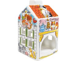 Blond Amsterdam Lichthuisje Kat 8X8X14 CM