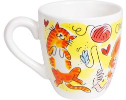 Blond Amsterdam Minimug Cat Lover - Katten mok van 0,2 L - Home is where my cat is