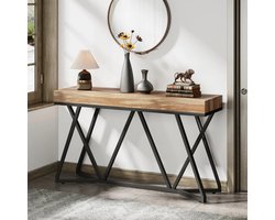 Bloominggoods® Sidetable - Gangtafel - Dressoir - Console tafel - Hal/Woonkamer - Hout - 140x30x90cm - Landelijk