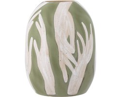 Bloomingville Adalena Deco Vaas - Groen - Aardewerk