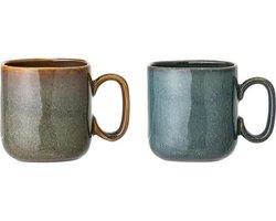 Bloomingville - Aime Mok Stoneware L9xH10xB9 cm, 2 Ass Br Gr