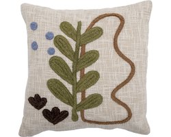 Bloomingville – Batley kussen naturel – 45 x 10 x 45 cm