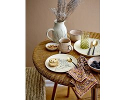 Bloomingville Bea bord naturel - set van 6 stuks Ø27,5 cm