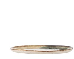 Bloomingville Bord aardewerk groen Jules 22cm