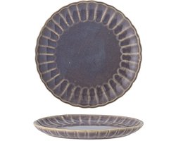 Bloomingville – Bord aardewerk paars Latina – 27 x 2 x 27 cm