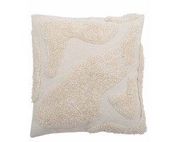 Bloomingville Canelli Kussen - Naturel - Katoen