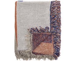 Bloomingville Clarita Plaid - Oranje - Gerecycleerd Katoen