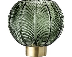Bloomingville - Glass Vase Ø 20 cm - Green (30704816)