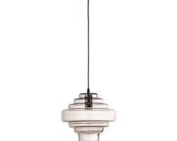 Bloomingville Hanglamp Glas Ilua Bruin