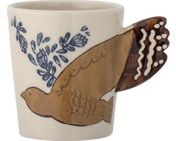 Bloomingville - Hezha-Beker - Beige - Aardewerk
