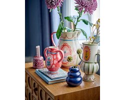Bloomingville – Kandelaar aardewerk paars Samsin – 7,5 x 7,5 x 7,5 cm