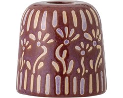 Bloomingville Kandelaar aardewerk paars Samsin 7cm