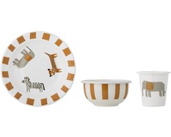 Bloomingville Kinderservies Set Emaille Jesse Oranje
