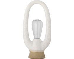 Bloomingville - Latifa Draagbare Lamp - Batterij - Wit - Aardewerk