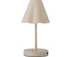 Bloomingville - Lianna Draagbare Lamp - Oplaadbaar - Beige - Metaal