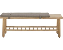 Bloomingville - Linde Bank - Beige - Rubberhout