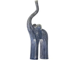 Bloomingville – Longuro ornament blauw – 9 x 23,5 x 5 cm