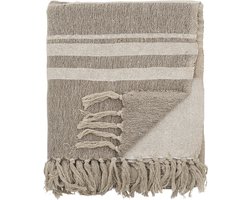 Bloomingville Lugo plaid, bruin, gerecycled katoen