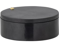 Bloomingville - Manja Pot met deksel - Zwart - Speksteen