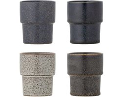 Bloomingville Mok aardewerk bruin Ewan - set van 4
