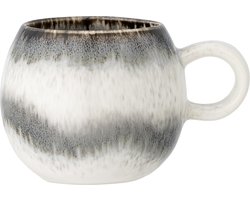 Bloomingville Mok Paula grijs aardewerk Ø9 x 8cm