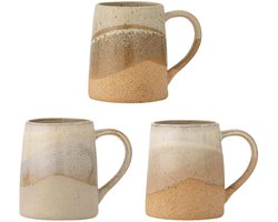 Bloomingville Mokken aardewerk bruin Soleia set van 3