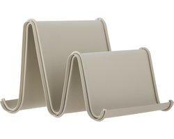 Bloomingville – Olen magazinehouder beige metaal – 22 x 29 x 31 cm