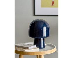 Bloomingville - Paddy Tafellamp - Blauw - Glas