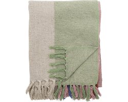 Bloomingville – Plaid Kitta naturel – 130 x 0,5 x 160 cm