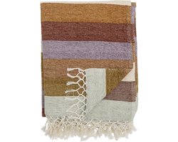 Bloomingville – Plaid Lucilla paars – 125 x 0,5 x 150 cm