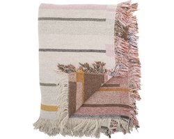 Bloomingville - Plaid Toscana Natuur - Gerecycled katoen - 160x130cm
