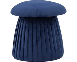 Bloomingville Poef Roberta Blauw