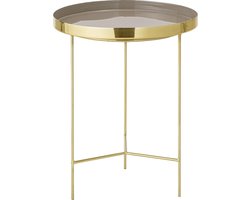 Bloomingville - Sola Bijzettafel - Bruin - Aluminium