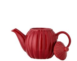 Bloomingville Theepot aardewerk rood Latina 1L
