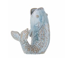 Bloomingville Vaas aardewerk blauw Hiro 21cm
