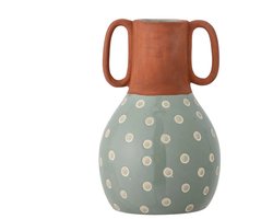 Bloomingville Vaas aardewerk groen Hercule 20cm