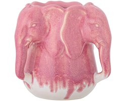 Bloomingville Vaas aardewerk roze Pontus 15cm