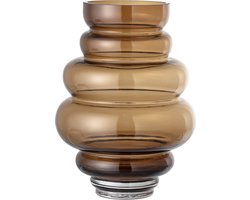 Bloomingville - Vaas Bubble - Glas - Bruin
