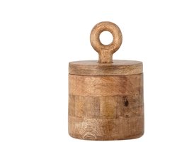 Bloomingville Voorraadpot mangohout naturel Nonnie 18cm