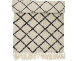 Bloomingville - Warda Vloerkleed - Beige - Wol