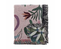 Bloomingville - Yash Plaid - Botanisch - 160x130cm - Gerecycled Katoen