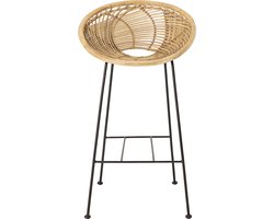 Bloomingville - Yonne Barstoel - Beige - Rotan